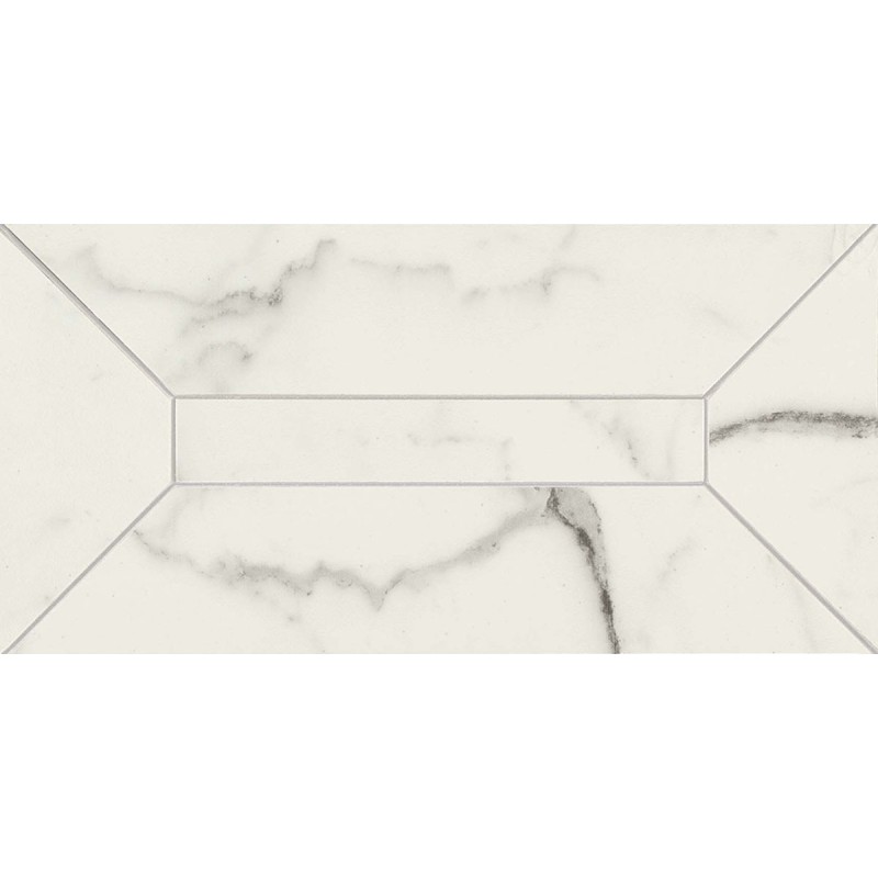 MARAZZI ALLMARBLE_FLOOR STATUARIO LISTONE 3D LUX 15X30