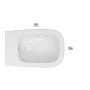 GLOBO GENESIS BIDET A TERRA FILO PARETE 55.36