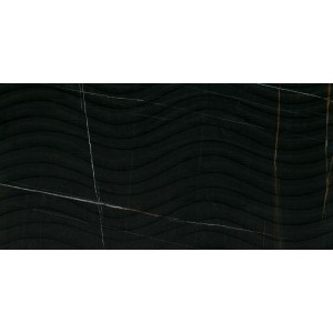 IMPRONTA ITALGRANITI MARBLE EXPERIENCE SAHARA NOIR ONDA 60X120 SP 9,5