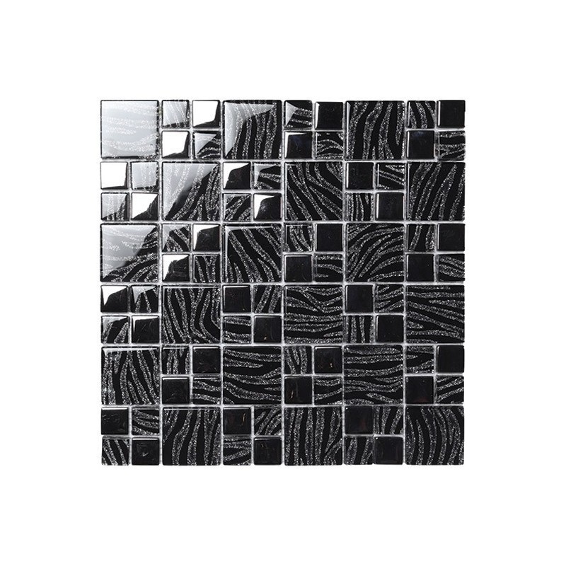 BOXER MOSAICO DREAM BLACK SILVER 29.8X29.8