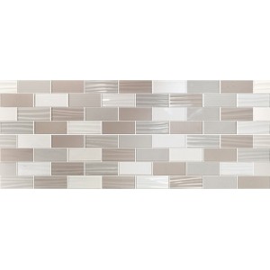 PAUL CERAMICHE LINEUP MOSAICO TAUPE 3D 20X50