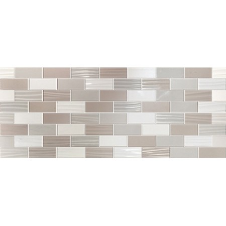 PAUL CERAMICHE LINEUP MOSAICO TAUPE 3D 20X50