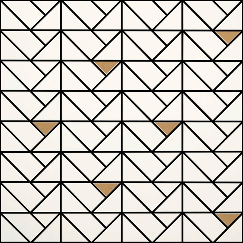 MARAZZI ECLETTICA WHITE MOSAICO BRONZE 40X40