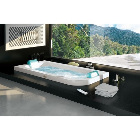 JACUZZI® AQUASOUL DOUBLE VASCA IDROMASSAGGIO 190X90X57 H BIANCO LUCIDO