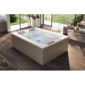 JACUZZI® SHARP EXTRA 200X150X65 H CM VASCA IDROMASSAGGIO BIANCO