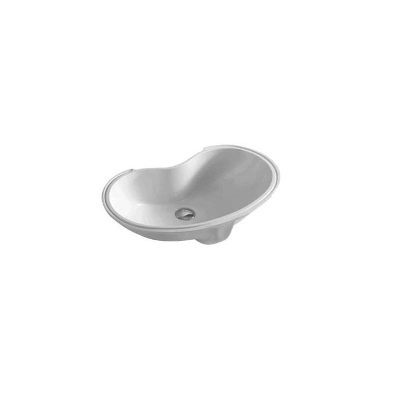 GSG TIME Lavabo Sottopiano Cm. 60 Bianco Lucido