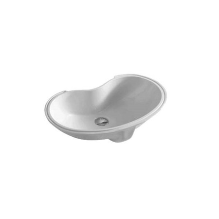 GSG TIME Lavabo Sottopiano Cm. 60 Bianco Lucido