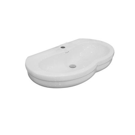 GSG TIME Lavabo Time Appoggio Su Colonna Bianco 75 cm