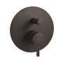 LIGHT BUILT-IN SHOWER MIXER WITH 2-WAY DIVERTER MATTE BLACK