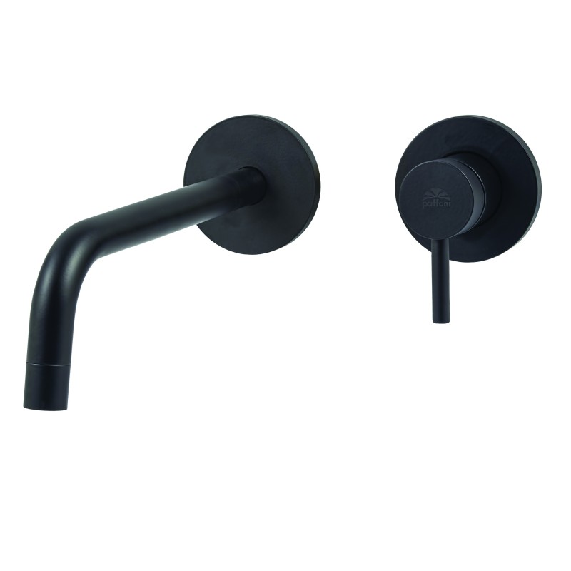 PAFFONI LIGHT MISCELATORE INCASSO LAVABO 24,5CM S/PIASTRA NERO OPACO