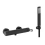 RINGO EXTERNAL SHOWER MIXER WITH SHOWER SET MATTE BLACK