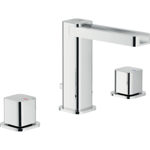 NOBILI LOOP BASIN MIXER 3-HOLE BATTERY WITH WASTE WATERFALL SPOUT