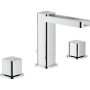 NOBILI LOOP LAVABO MISCELATORE BATTERIA 3 FORI C/SCARICO BOCCA A CASCATA