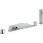 NOBILI LOOP MISCELATORE BORDO VASCA BATTERIA 5 FORI BOCCA A CASCATA