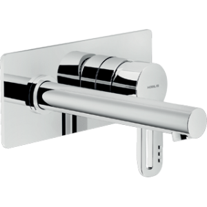 NOBILI NEW ROAD WALL-MOUNTED BASIN MIXER TAP L. 15 CM WITH PLATE