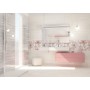 PAUL CERAMICHE STUDIO INSERTO PETALI GRIGIO 25X75
