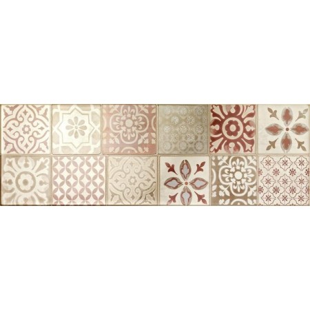 RAGNO CERAMICHE FRAME DECORO MAJOLICA CREAM 25X76