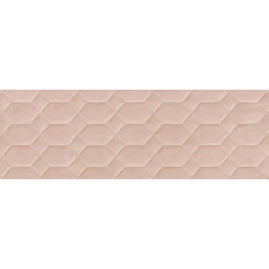 RAGNO CERAMICHE RESINA ROSA STRUTTURA BEE 3D 40X120 RETTIFICATO