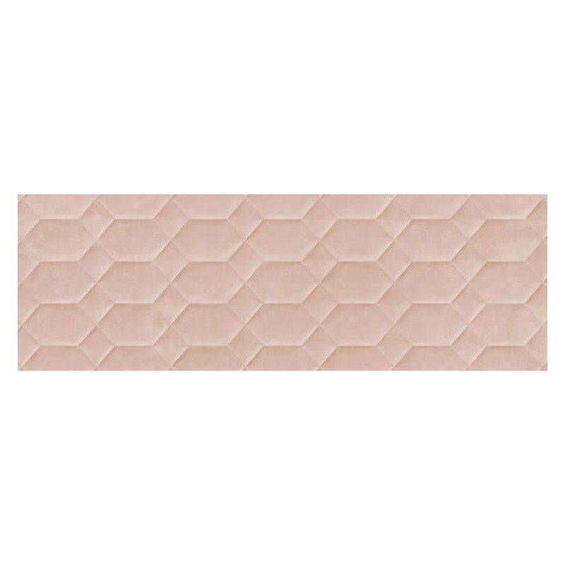 RAGNO CERAMICHE RESINA ROSA STRUTTURA BEE 3D 40X120 RETTIFICATO