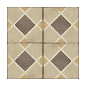 RAGNO CERAMICHE OTTOCENTO DECORO TAPPETO 1 AMBRA 20X20