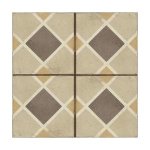 RAGNO CERAMICHE OTTOCENTO DECORO TAPPETO 1 AMBRA 20X20