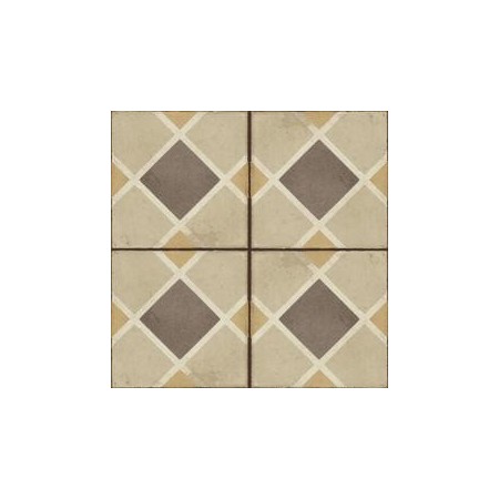 RAGNO CERAMICHE OTTOCENTO DECORO TAPPETO 1 AMBRA 20X20