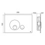 OLI GLOBE PLACCA AD AZIONAMENTO MECCANICO NERA SOFT-TOUCH