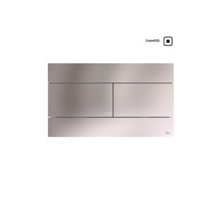 OLI SLIM MECHANICAL ACTUATION PLATE IN BRUSHED STEEL