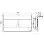 OLI SLIM MECHANICAL ACTUATION PLATE LUCIDA