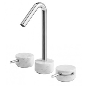 MARMO THREE-HOLE HIGH SPOUT BASIN MIXER IB RUBINETTERIE MARMO THREE-HOLE HIGH SPOUT BASIN MIXER