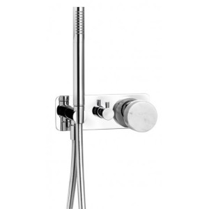 MARMO BUILT-IN SHOWER MIXER WITH 3-WAY SHOWER KIT IB RUBINETTERIE MARMO BUILT-IN SHOWER MIXER WITH 3-WAY SHOWER KIT