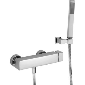 PAFFONI LEVEL EXTERNAL SHOWER MIXER WITH SHOWER SET