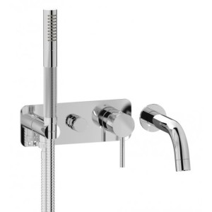 INDUSTRIA WALL-MOUNTED BATHTUB MIXER WITH SPOUT IB RUBINETTERIE INDUSTRIA WALL-MOUNTED BATHTUB MIXER WITH SPOUT