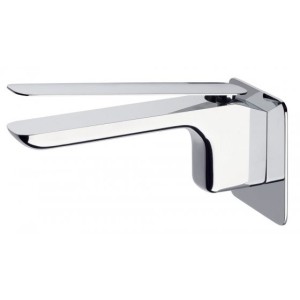 IB RUBINETTERIE K2 WALL-MOUNTED BASIN MIXER COMPLETE WITH AUTOMATIC DRAIN