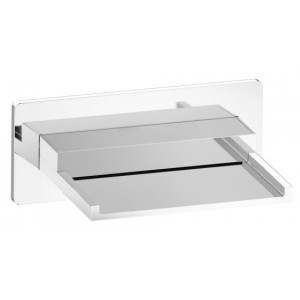 IB RUBINETTERIE LOVEME WALL-MOUNTED WATERFALL WITH SPOUT AND EXTERNAL BLADE