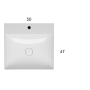 GLOBO T-EDGE LAVABO 50X47 SOSPESO