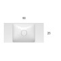 GLOBO T-EDGE LAVABO 50X25 APPOGGIO
