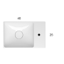 GLOBO T-EDGE LAVABO 40X25 SOSPESO