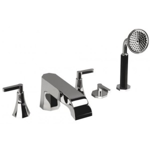IB RUBINETTERIE BELMONDO 5-HOLE BATHTUB MIXER WITH DIVERTER AND SHOWER KIT