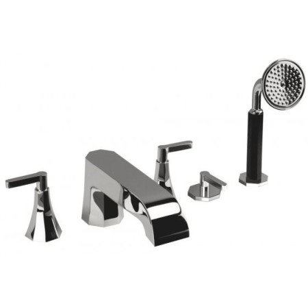 IB RUBINETTERIE BELMONDO 5-HOLE BATHTUB MIXER WITH DIVERTER AND SHOWER KIT