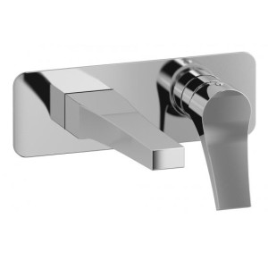 IB RUBINETTERIE TWITTER WALL-MOUNTED BASIN MIXER COMPLETE WITH AUTOMATIC DRAIN