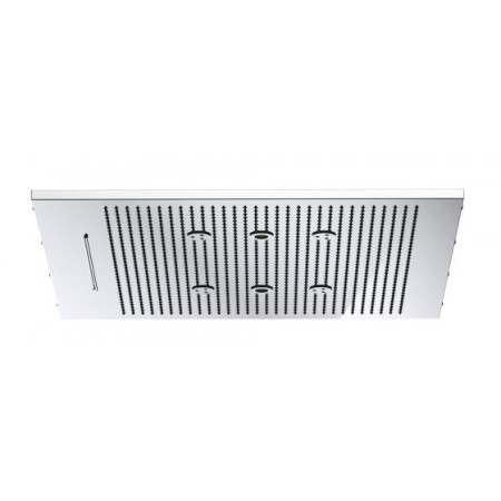 IB RUBINETTERIE AQUARIVA SHOWERHEAD SEMI-RECESSED SHOWER WITH RAIN JET, WATERFALL, CHROMOTHERAPY, AND MISTING