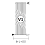 CORDIVARI DESIGN RIO® INOX LUCIDO - H 2000 L 671
