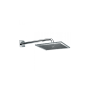 DREAM - RECTANGULAR H 75 CUBE SOFFIONE A PARETE 400X300 mm CON BRACCIO DA 400mm