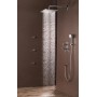 BOSSINI DREAM - CUBE H 75 CUBE WALL-MOUNTED SHOWER HEAD 400X400 mm WITH 500mm ARM