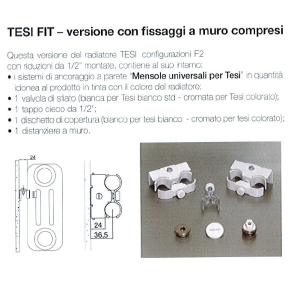 IRSAP TESI FIT WALL MOUNTINGS