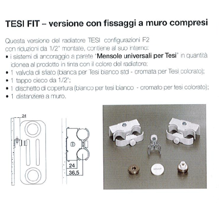 IRSAP TESI FIT WALL MOUNTINGS