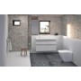 GEBERIT ICON SQUARE FLOOR-MOUNTED RIMFREE TOILET WITH SLIM SOFT CLOSE SEAT