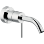 NOBILI VELIS WALL-MOUNTED BASIN MIXER WITH ENERGY SAVING AND CONCEALED PART