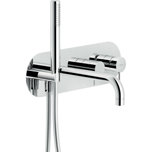 NOBILI VELIS 2-WAY BATHTUB MIXER AND BUILT-IN PART WITH PLATE